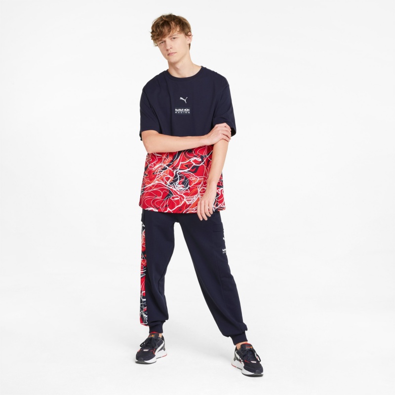 Pantalon Deportivo Puma Red Bull Carreras Printed NIGHT SKY | 65238MZKF