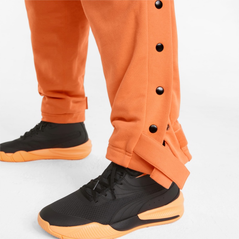 Pantalon Puma Baseline Tearaway Basketball Albaricoque Oscuro Negros | 43569ARFM