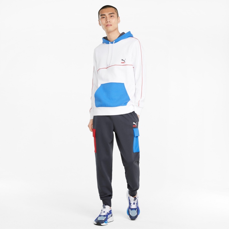Pantalon Puma CLSX French Terry Cargo Ebony | 46185DQZI