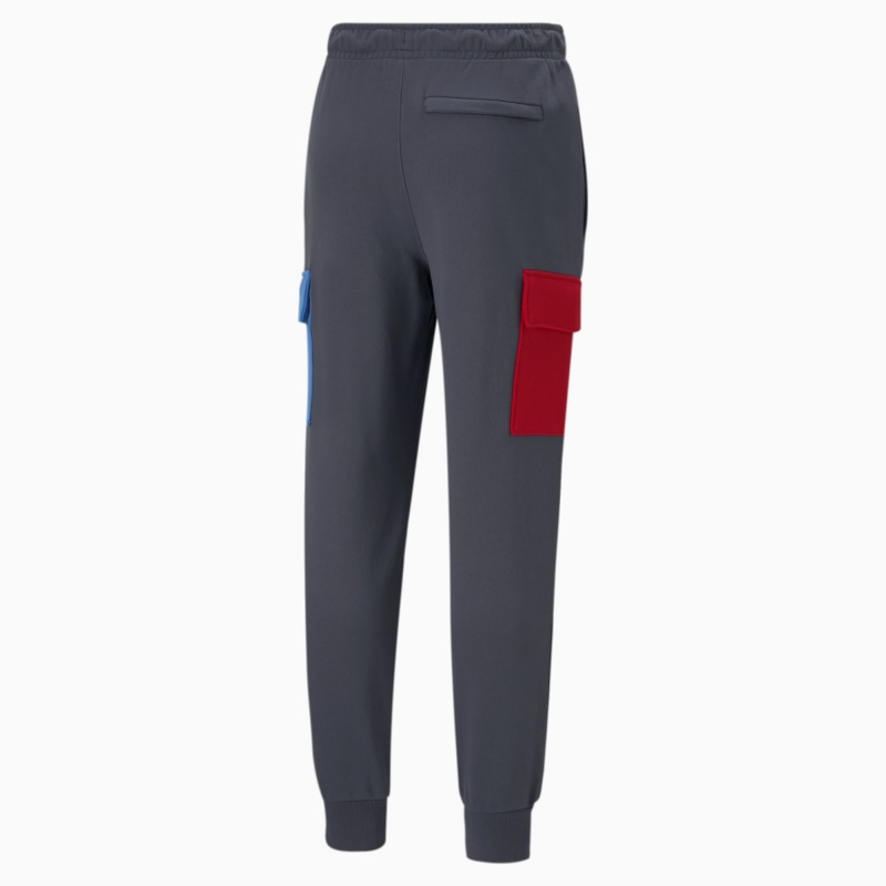 Pantalon Puma CLSX French Terry Cargo Ebony | 46185DQZI