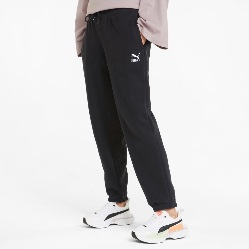 Pantalon Puma Classics Relaxed Negros | 48317QBYS