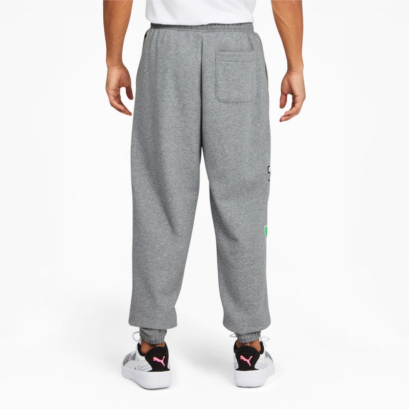 Pantalon Puma Combine Basketball Medium Gray Heather / Medium Gray Heather | 04579JCMH