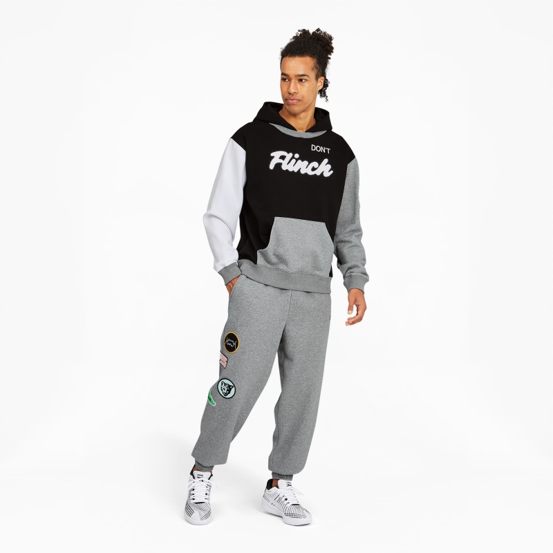 Pantalon Puma Combine Basketball Medium Gray Heather / Medium Gray Heather | 04579JCMH