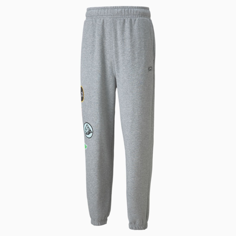 Pantalon Puma Combine Basketball Medium Gray Heather / Medium Gray Heather | 04579JCMH