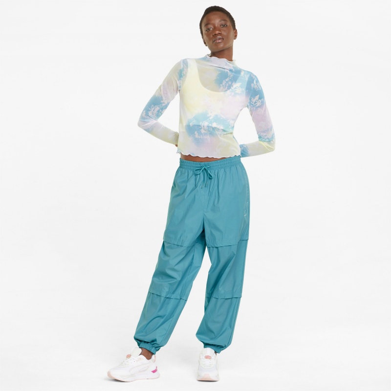 Pantalon Puma Crystal Galaxy Woven Porcelain | 96827BAOR