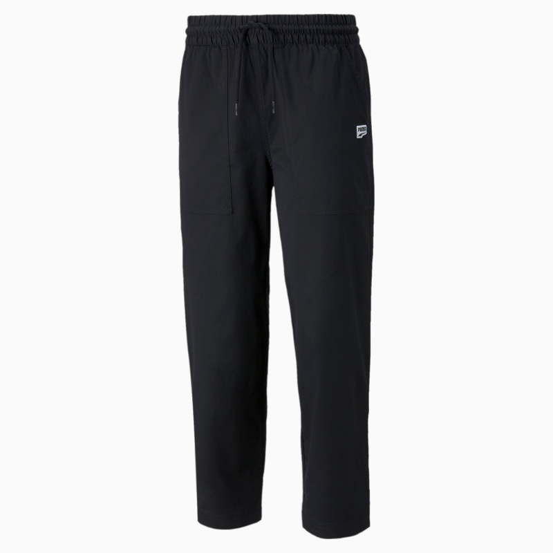 Pantalon Puma Downtown Twill Tapered Negros | 60194RZNQ