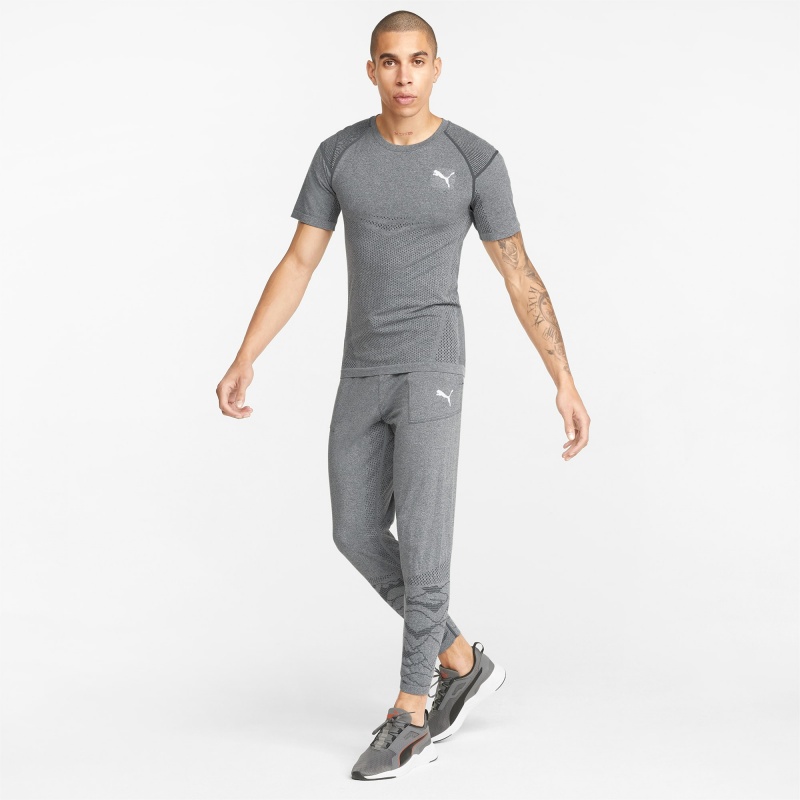Pantalon Puma EVOKNIT Entrenamiento Negros | 06498HWAT