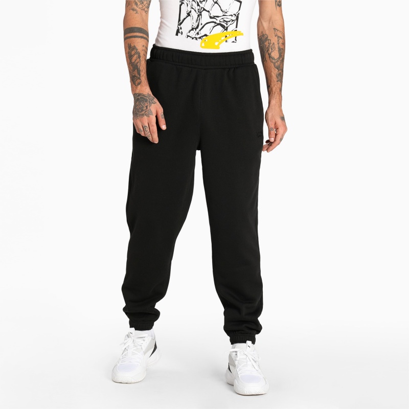 Pantalon Puma First Pick Basketball Negros | 85094DYNC