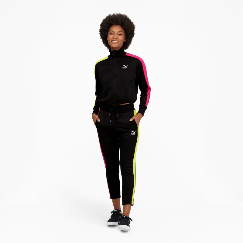 Pantalon Puma Iconic T7 Cigarette Negros | 51463KUZS
