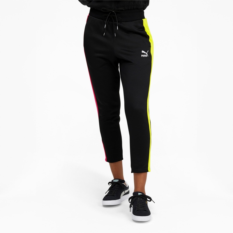 Pantalon Puma Iconic T7 Cigarette Negros | 51463KUZS