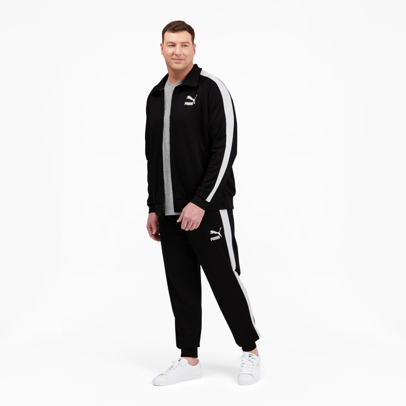 Pantalon Puma Iconic T7 Pista BT Negros Blancos | 69105VOYN