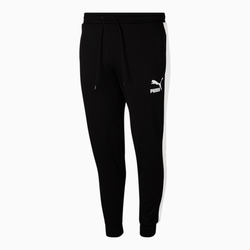 Pantalon Puma Iconic T7 Pista BT Negros Blancos | 69105VOYN