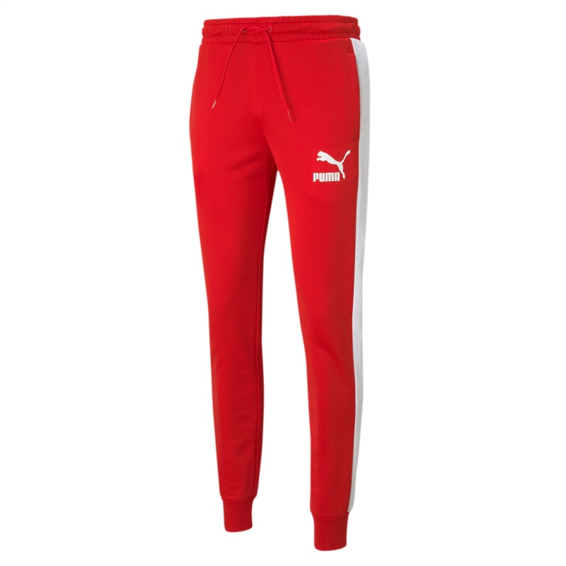 Pantalon Puma Iconic T7 Pista Rojos | 34198HUMV