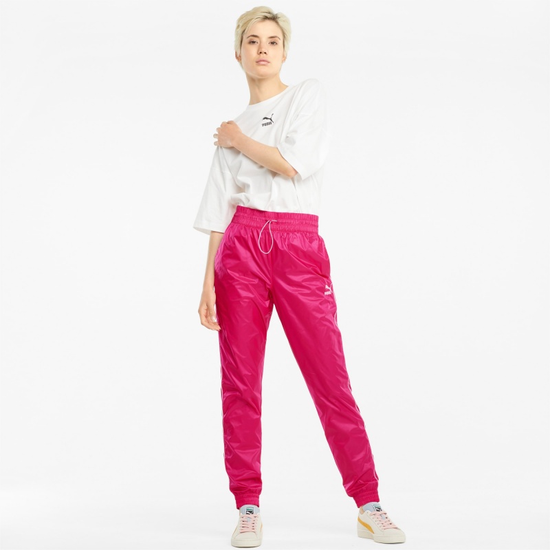 Pantalon Puma Iconic T7 Woven Pista Morados | 13820QKTB