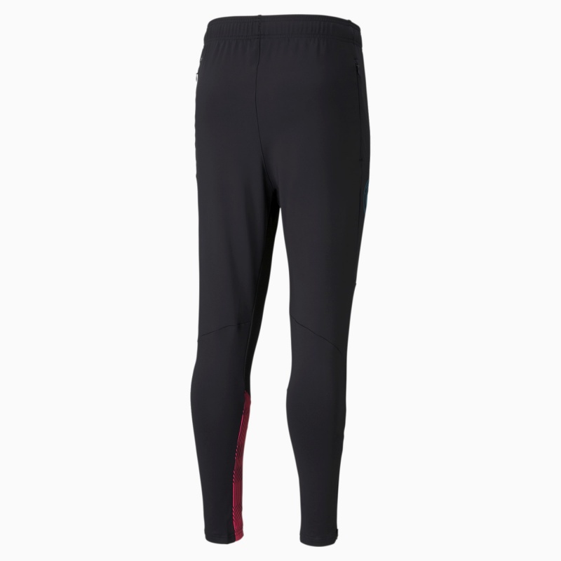 Pantalon Puma Manchester City Entrenamiento Soccer Negros | 29086IXOF