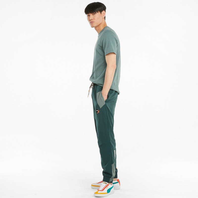 Pantalon Puma PUMA International Winterized Woven Verdes | 38760UBVX