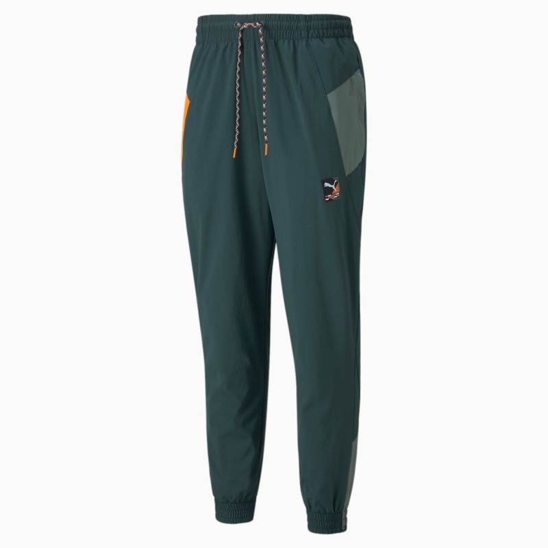 Pantalon Puma PUMA International Winterized Woven Verdes | 38760UBVX