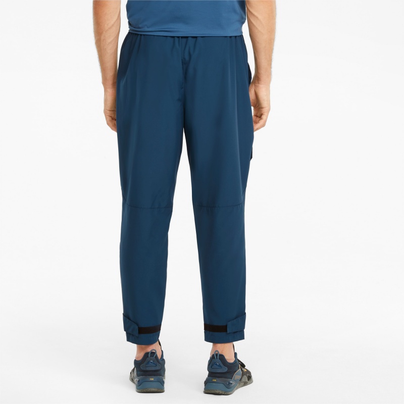 Pantalon Puma PUMA x FIRST MILE Woven Entrenamiento Azules | 08196UAMJ