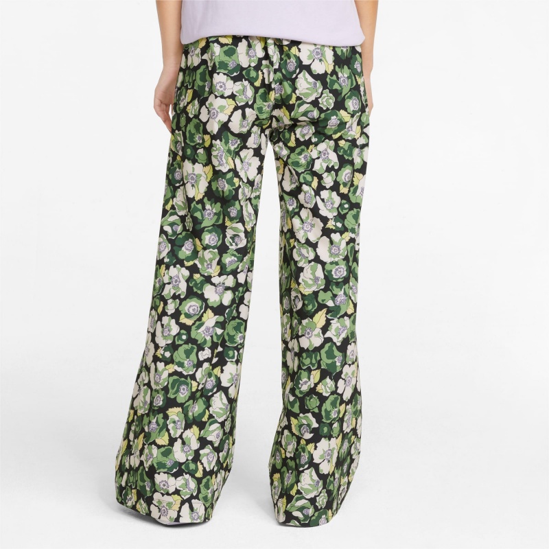 Pantalon Puma PUMA x LIBERTY Anchos Leg Negros Flores | 83017RKTF