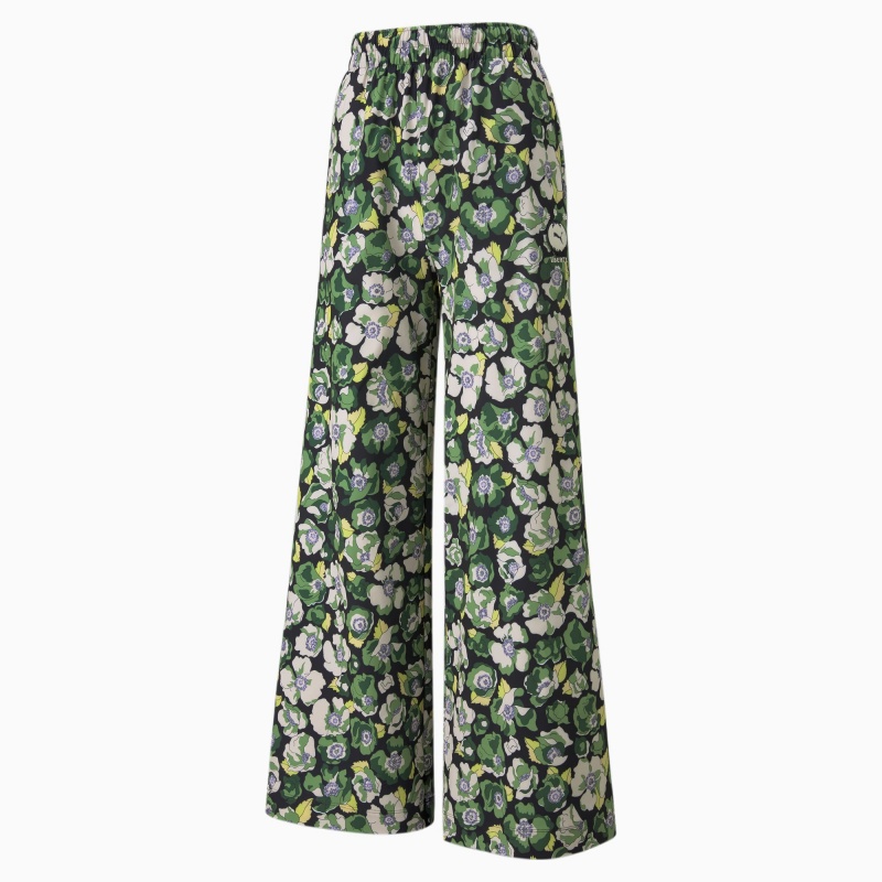 Pantalon Puma PUMA x LIBERTY Anchos Leg Negros Flores | 83017RKTF