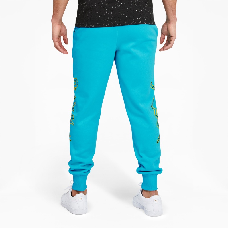 Pantalon Puma PUMA x RICK AND MORTY Basketball Azules | 96784XQYZ
