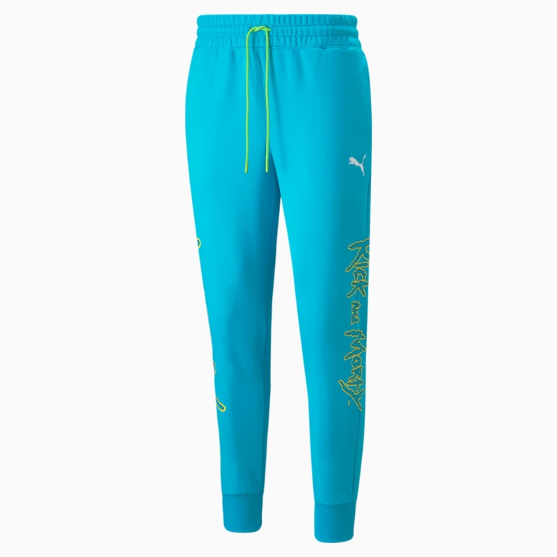 Pantalon Puma PUMA x RICK AND MORTY Basketball Azules | 96784XQYZ