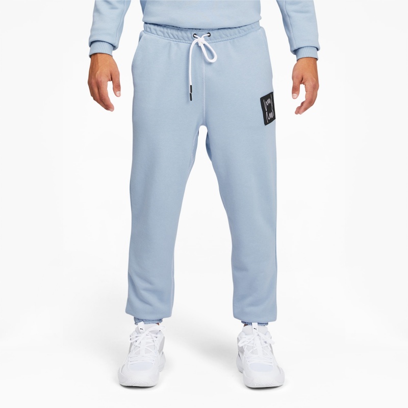 Pantalon Puma Pivot Basketball Azules | 72498DZPL