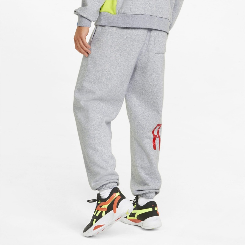 Pantalon Puma Playbook Basketball Azules | 26571DWMB