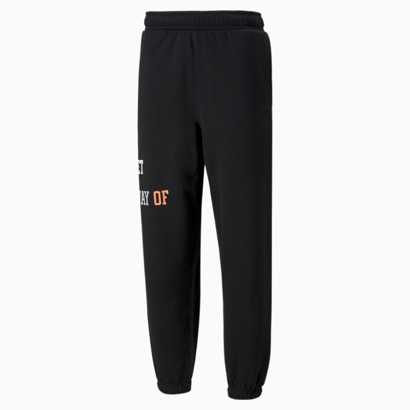 Pantalon Puma Playbook Basketball Negros | 59741KFBU