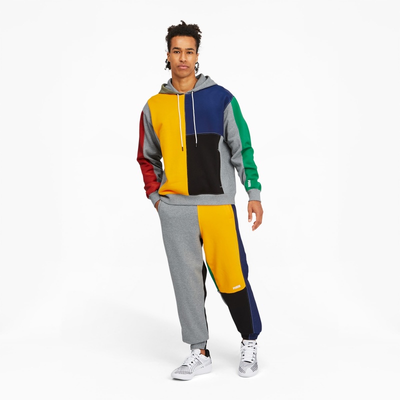 Pantalon Puma Signature Basketball Medium Gray Heather | 83569RKDN