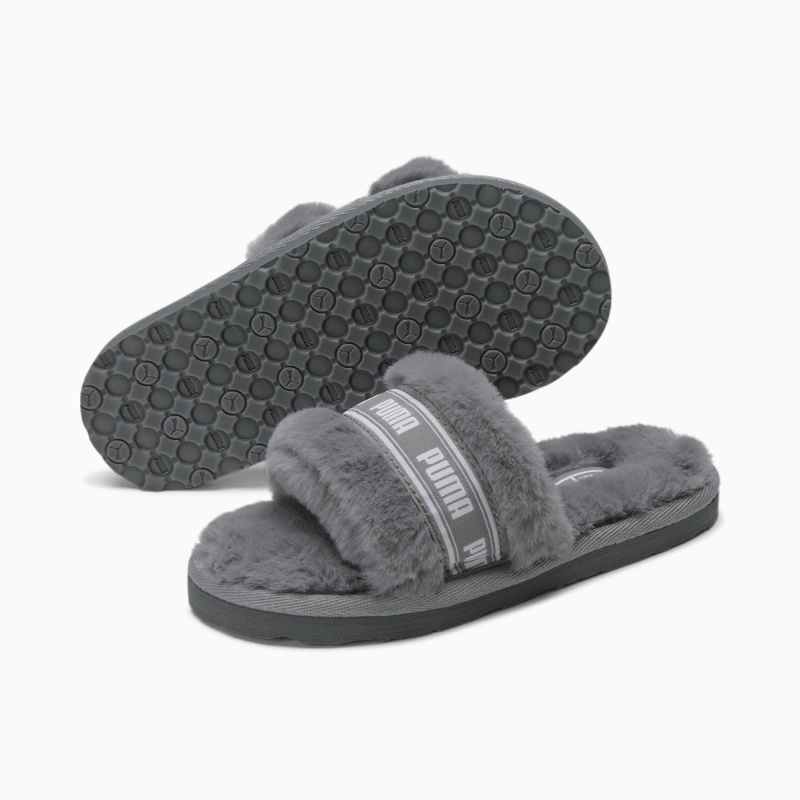 Pantuflas Puma Fluff Little Blancos | 01524KBAS