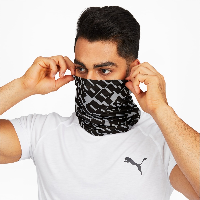 Polaina De Cuello Puma PUMA AOP Gaiter [2 Pack] Negros | 85210GCVM