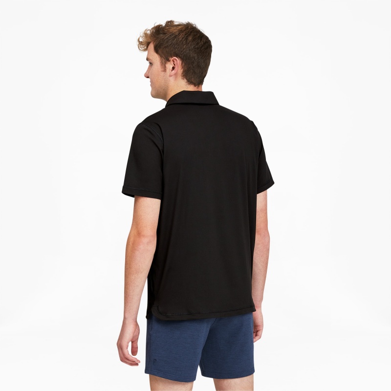 Polo Puma CLOUDSPUN GRYLBL Golf Negros | 48372TVUK