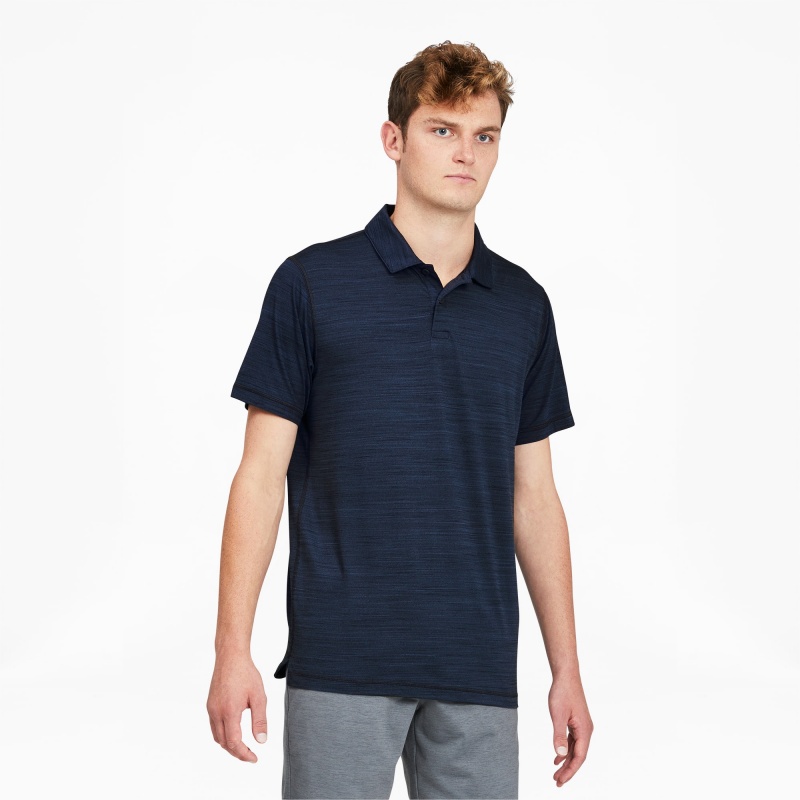 Polo Puma CLOUDSPUN GRYLBL Golf Polo Azul Marino | 82179HLQT