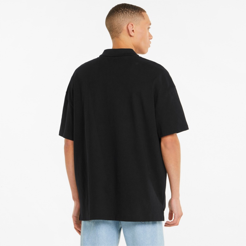 Polo Puma Classics Boxy Zip Negros | 85076BMQP