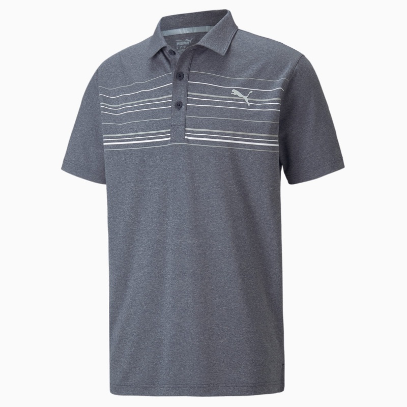 Polo Puma MATTR Hazard Azul Marino Blancos | 84026DPWA