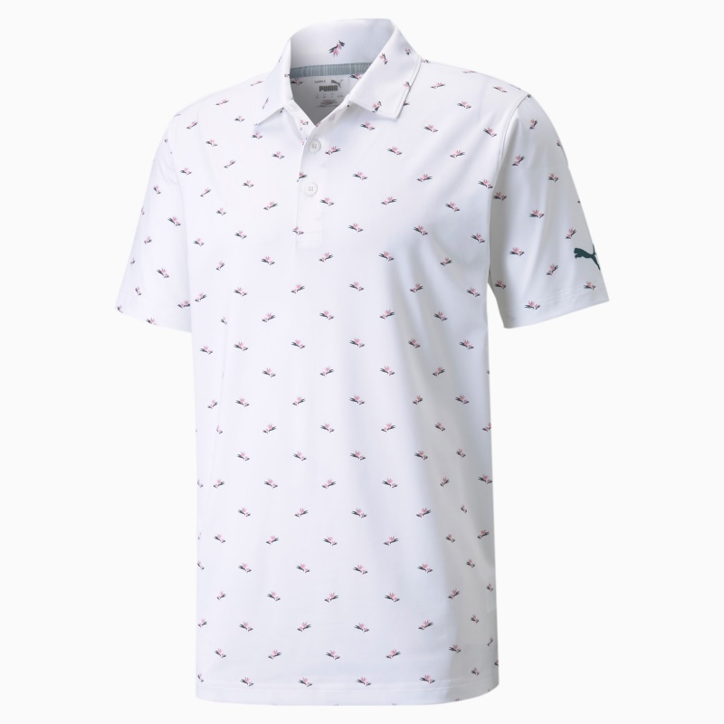Polo Puma MATTR Paradise Blancos | 61837HMUA