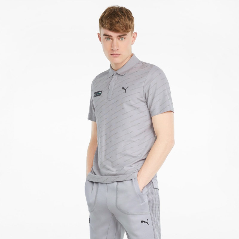 Polo Puma Mercedes F1 Printed Plateados | 83950IFCR