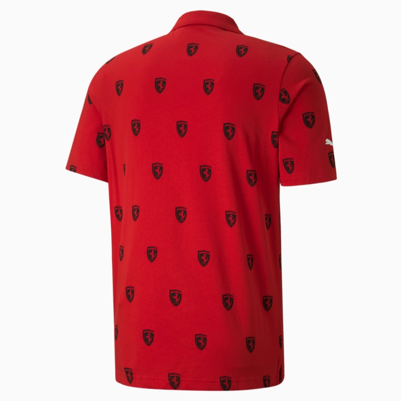 Polo Puma Scuderia Ferrari Race Printed Motorsport Rosso Corsa | 26315JBAH