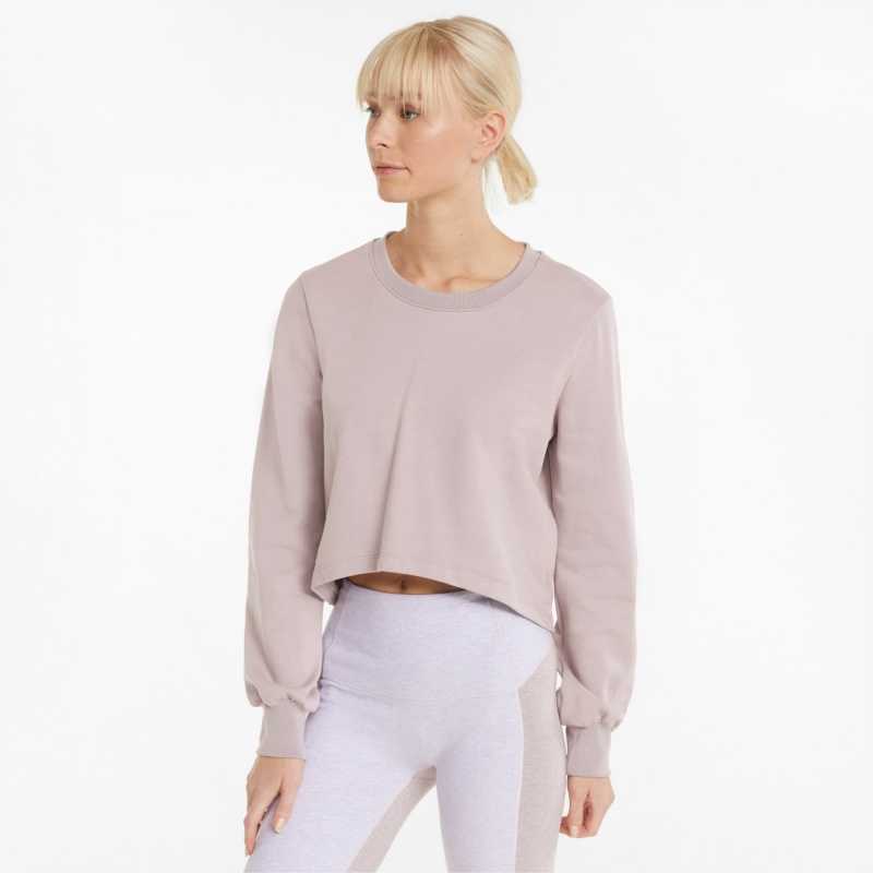 Pullover Puma Exhale Relaxed Entrenamiento Quail | 48359MFTG