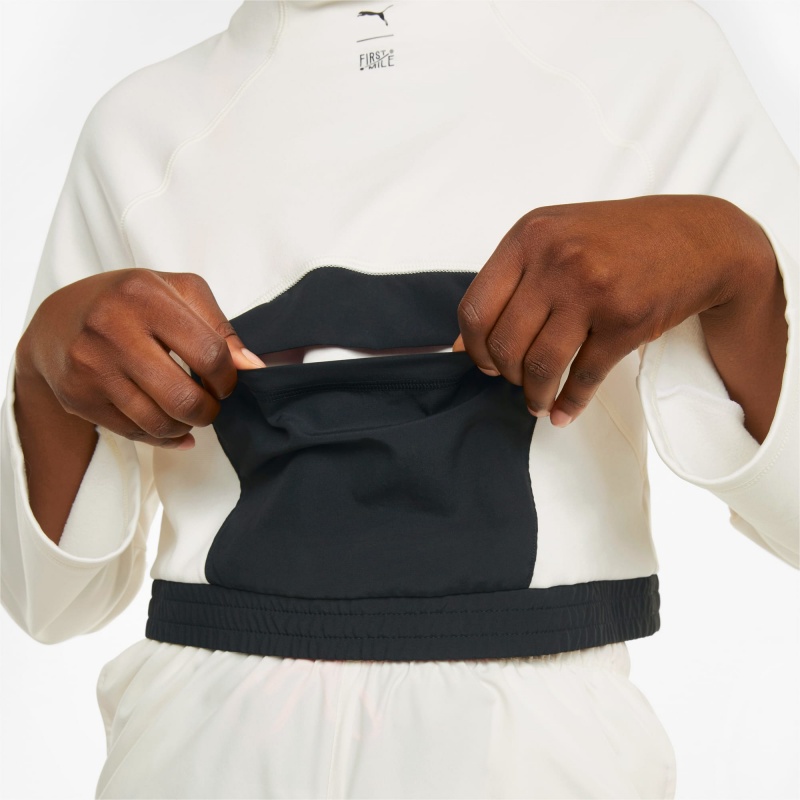 Pullover Puma PUMA x FIRST MILE Mock Neck Entrenamiento Ivory Glow | 13069VGMD