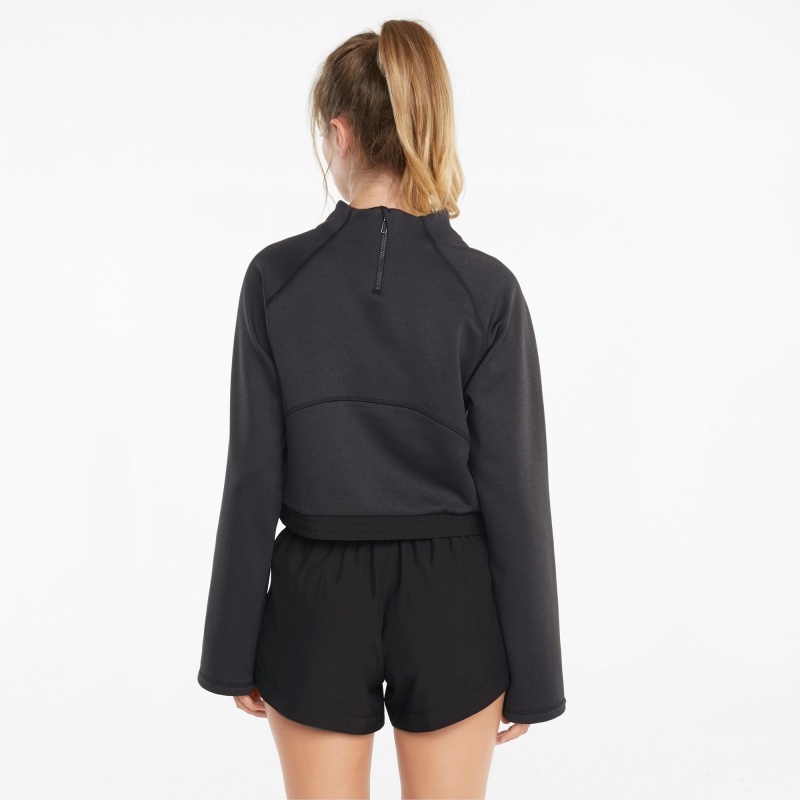 Pullover Puma PUMA x FIRST MILE Mock Neck Entrenamiento Negros | 04319JLSO