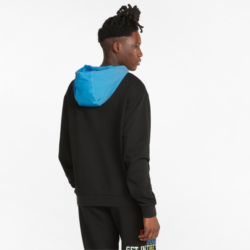 Pullover Puma Playbook Basketball Negros | 43582ZJXD
