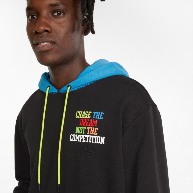 Pullover Puma Playbook Basketball Negros | 43582ZJXD
