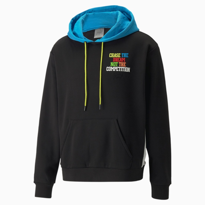 Pullover Puma Playbook Basketball Negros | 43582ZJXD