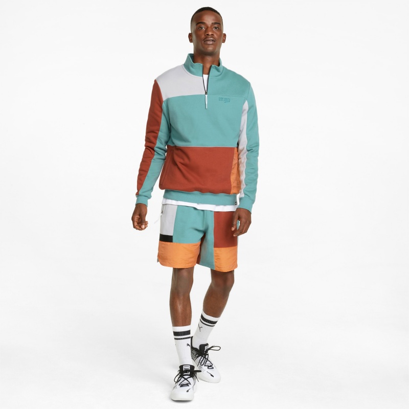 Pullover Puma Signature Basketball Azules | 04729CXOE