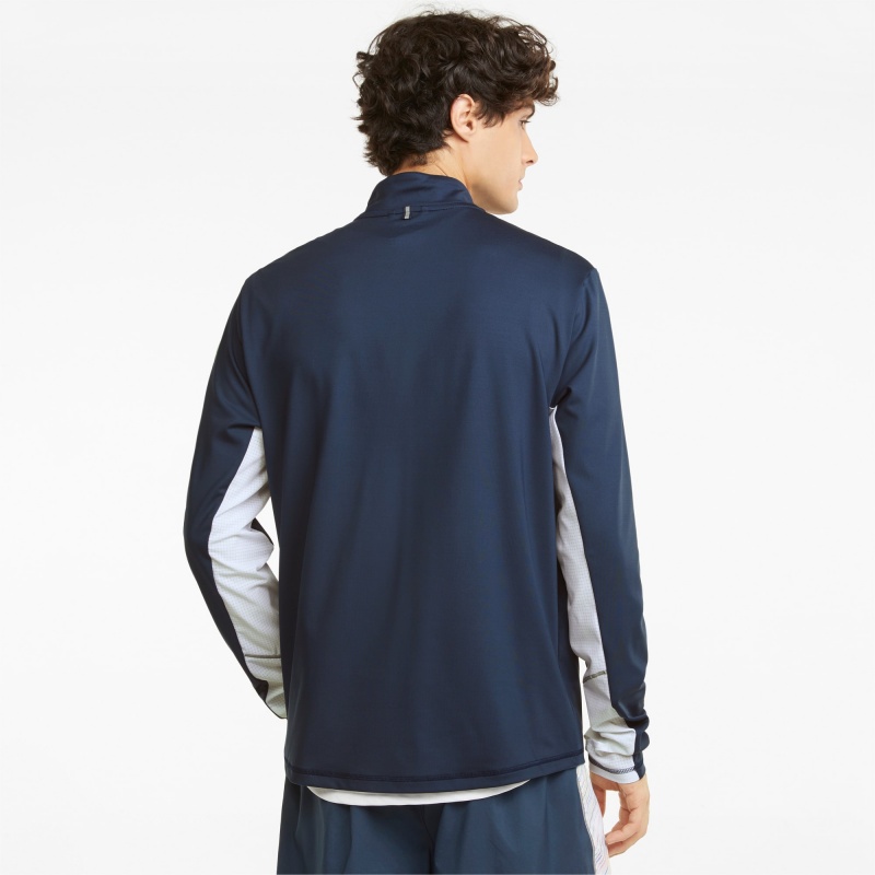 Running Top Puma COOLADAPT Half-Zip Verdes | 12837EBGW