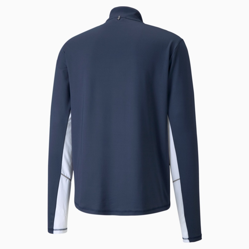 Running Top Puma COOLADAPT Half-Zip Verdes | 12837EBGW