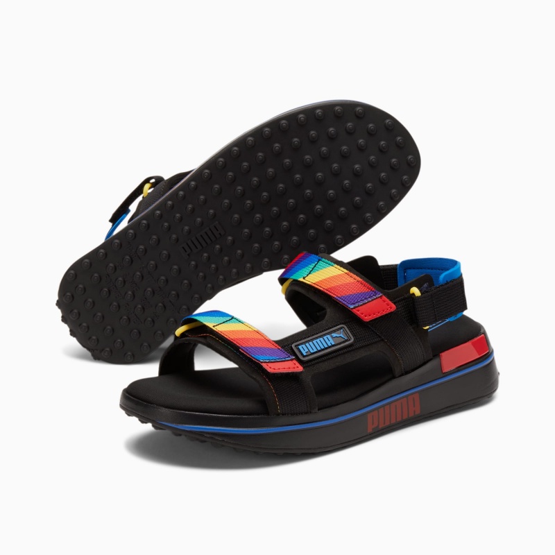 Sandalias Puma Future Rider Rainbow Negros Azul Rey Rojos | 86301HTIZ