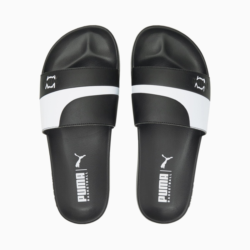 Sandalias Puma Leadcat 2.0 Basketball Formstrip Negros Blancos | 28503VTCF